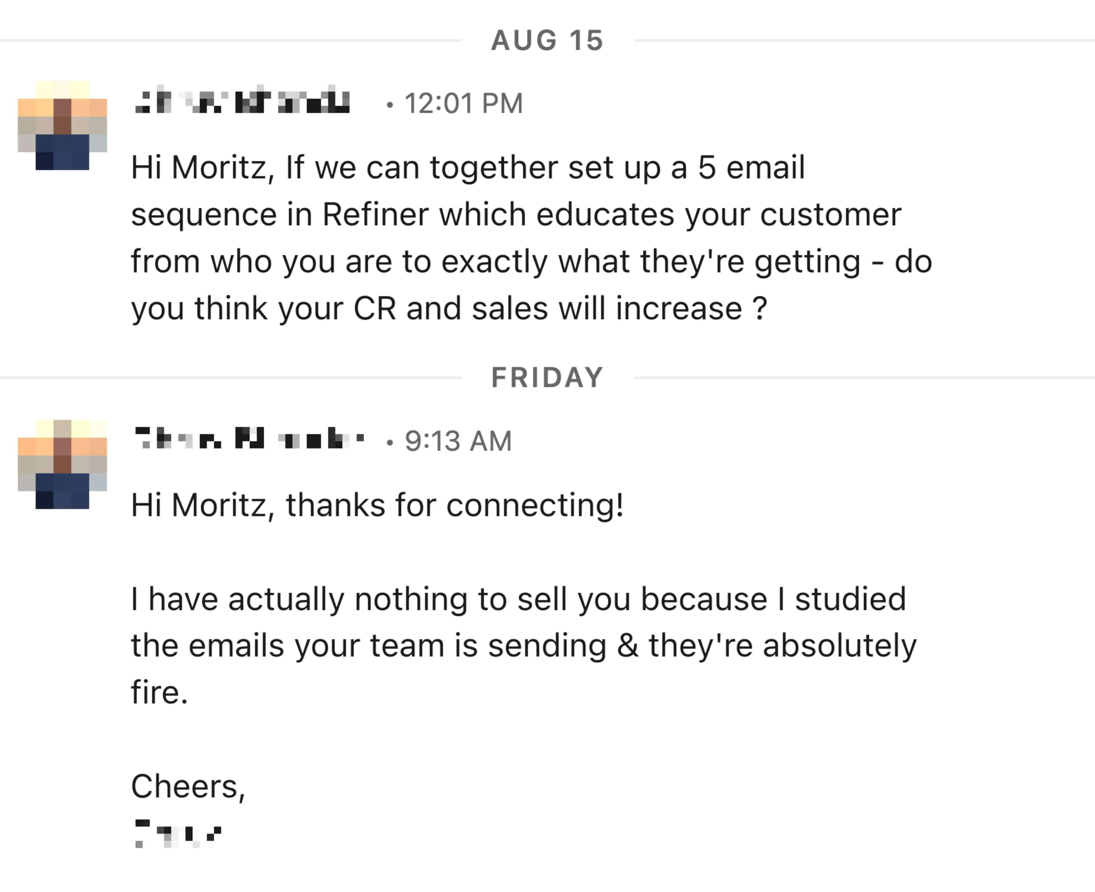 Refiner onboarding email sequence performance